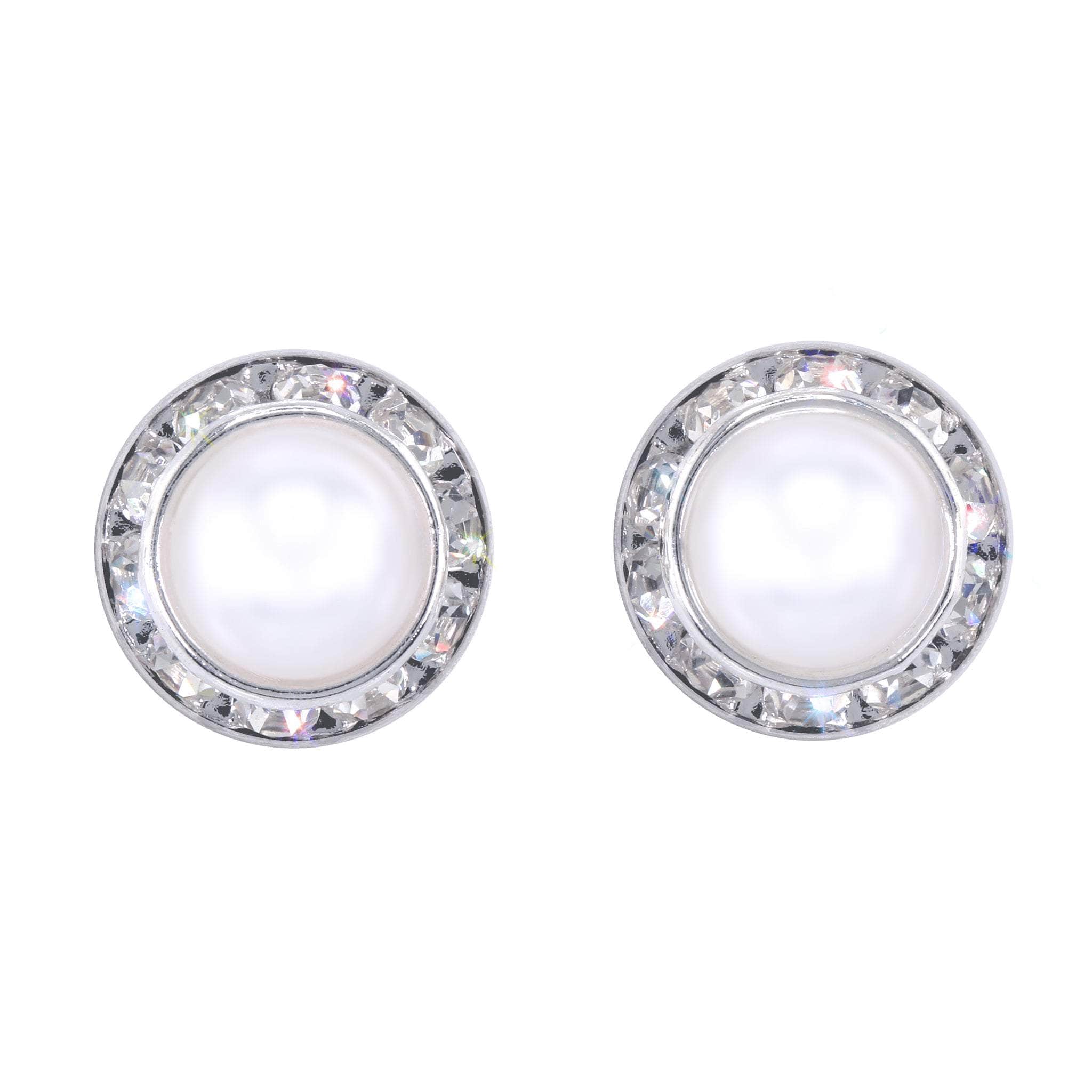 Dance Earrings - Rhinestone Button Dance Earrings Wholesale
